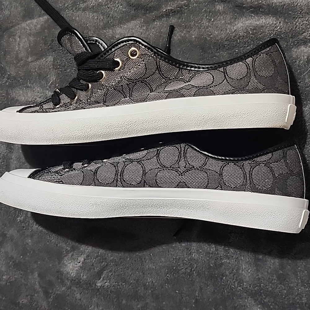 Like New!! Coach Black and White Women's Sneakers